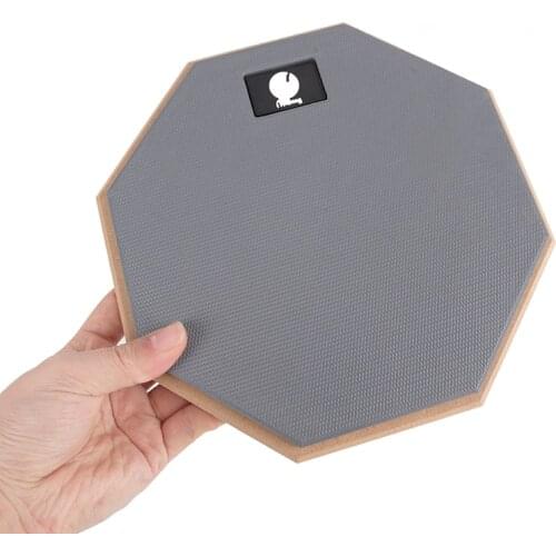 Portable 8 Inch Rubber Wooden Dumb Drum Practice Training Drum Pad Music Instruments with Drum Sticks