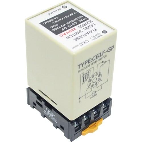 New liquid level relay C61F-GP water level controller 220V tank water pump water level switch 8 feet