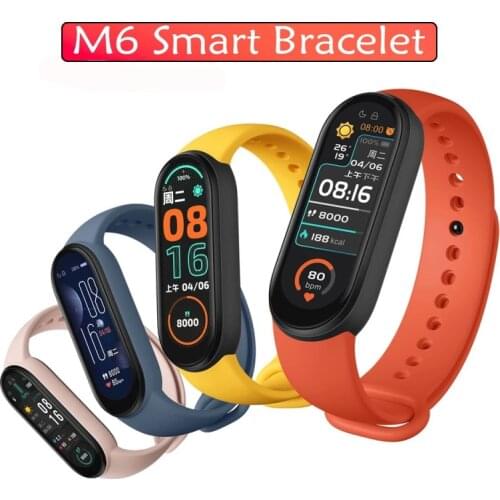 M6 Smart band 6 Watch Fitness Tracker Smartband Heart Rate Blood Pressure Monitor Smart Band for IOS Android Phone