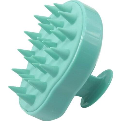 Spa Massage Brush Silicone Head Body Shampoo Scalp Comb Hair Washing Shower Brush 2019ing