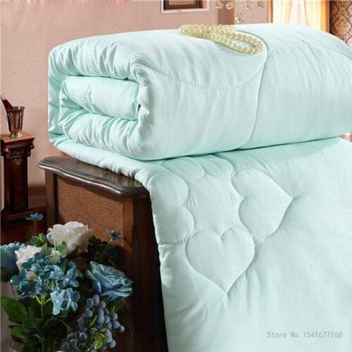 Mulberry silk quilts warm winter duvet insert quilted bed comforter king queen full twin size kid bed patchwork blanket
