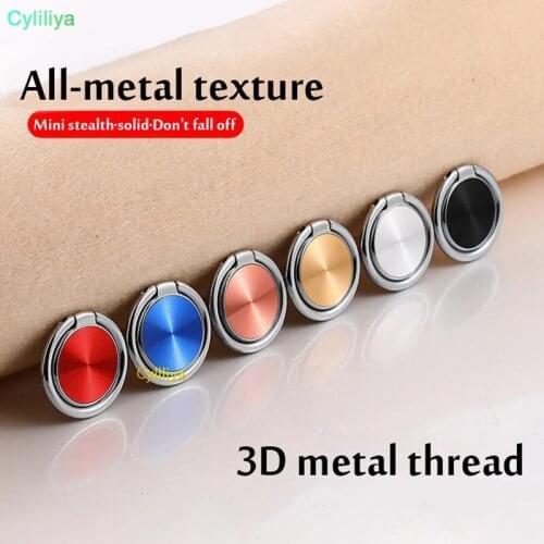 100pcs CD Spin 360 Degree Finger Ring Mobile Magnetic Metal Phone Holder For Smartphone Stand Grip For iPhone XS Max XR