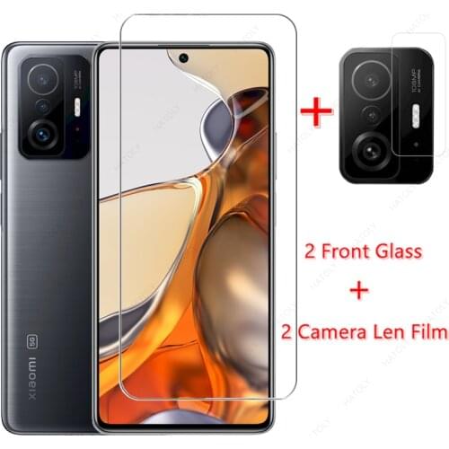 For Xiaomi 11T Pro Glass Tempered Glass for Xiaomi Mi 11T 11X 10T Pro 11 Lite Front Glass Screen Protector Camera Len Film