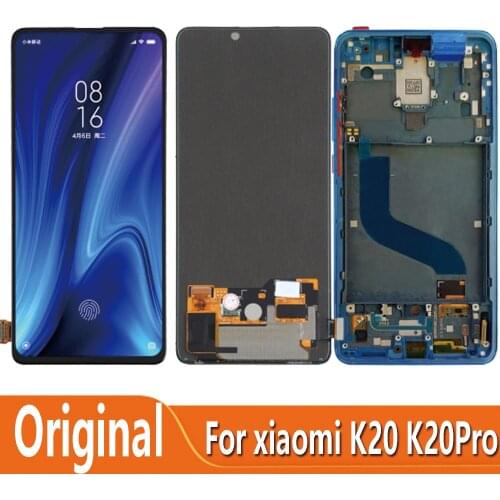 Original 6.39'' For Xiaomi Redmi K20 Pro K20 M1903F10I M1903F11I LCD Display Touch Screen Digitizer Assembly With Frame Parts