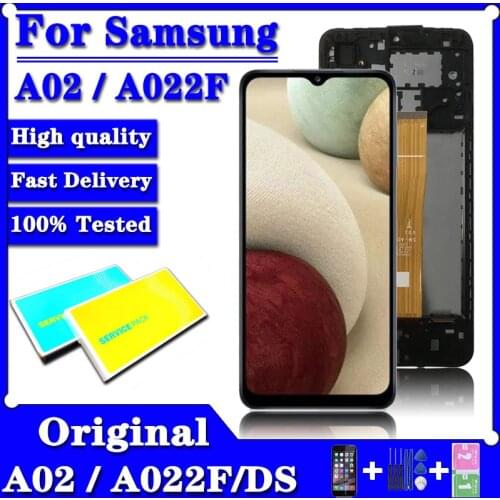 LCD For Samsung Galaxy A02 SM-A022 A022m A022F LCD Display Touch Screen Digitizer Full SM-A022FN/DS SM-A022F/DS M02 lcd