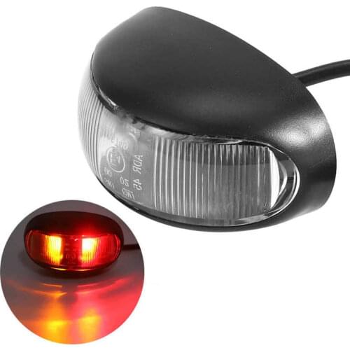 2 LED Side Marker Light Blinker Signal Indicator Waterproof Bright Lamp for Car Truck Trailer Van Lorry Bus 10-30V