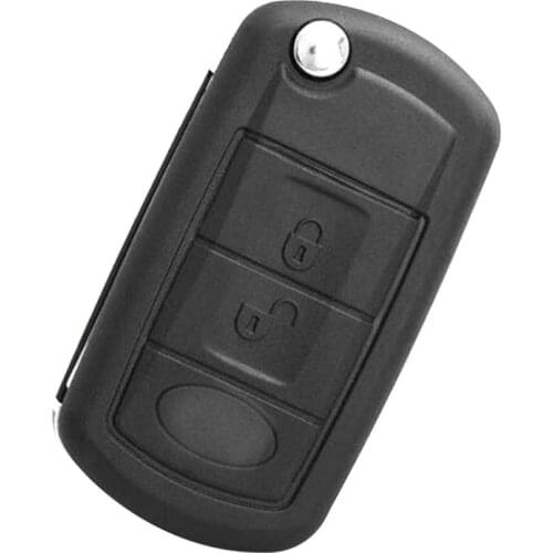 3 Button Folding Key Shell Case for Land Rover Range Rover Sport LR3 Discovery 3