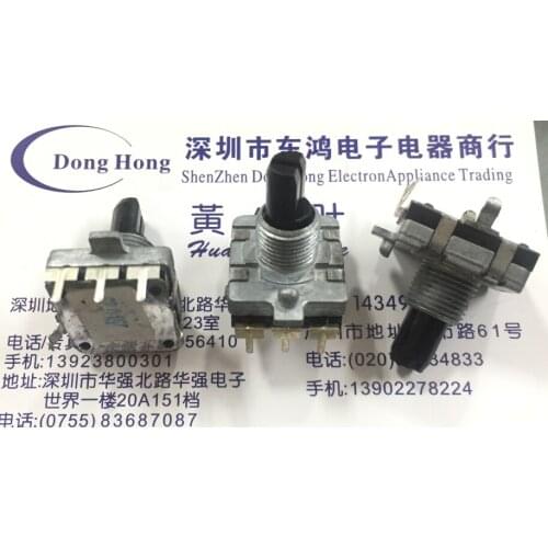 EC16 type audio encoder 360 degree rotation digital encoder 24 position three feet handle length 15MM