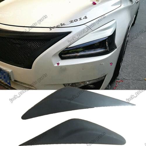 Auto Accessory Exterior decoration Trim Unpainted front head light Eyebrow cover trim for Nissan Teana ALTIMA 2013-2015