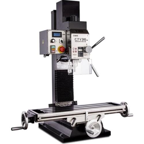CTV36 silent drilling and milling machine household, stepless speed change, bench drilling and milling