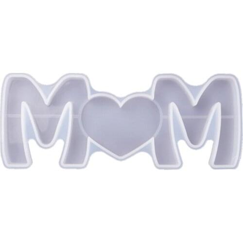 Large Mom Love Letter Pendant Resin Mold Mother 's Day Love Sign Word Mold Silicone Mold Epoxy Resin Molds Craft Tool