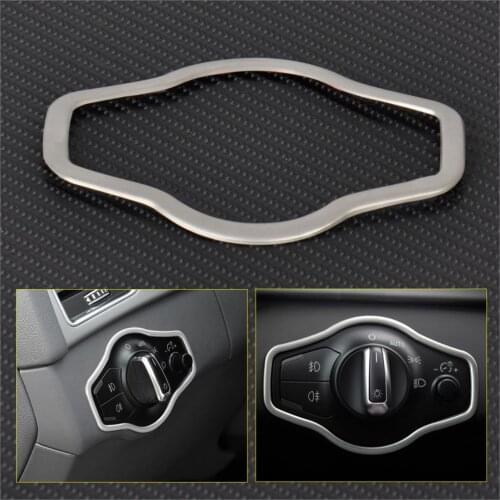 CITALL Chrome Interior Headlight Switch Button Cover Trim For Audi A4 B8 S4 RS4 A5 S5 RS5 Q5 SQ5 8R 2007 ~ 2012 2013 2014 2015