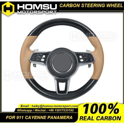For porsche 2009-2014 911 cayenne panamera old model to new porsche carbon fiber steering wheel