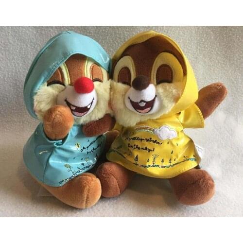 Disney Chip 'N Dale Rainy Day Plush A “Pretty Rainbow In The Sky” Rain Coats