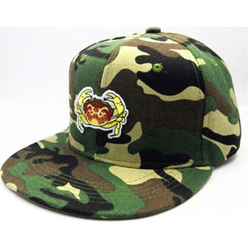 Hairy crabs embroidery cotton Casquette Baseball Cap hip-hop cap Adjustable Snapback Hats for kids men women 104