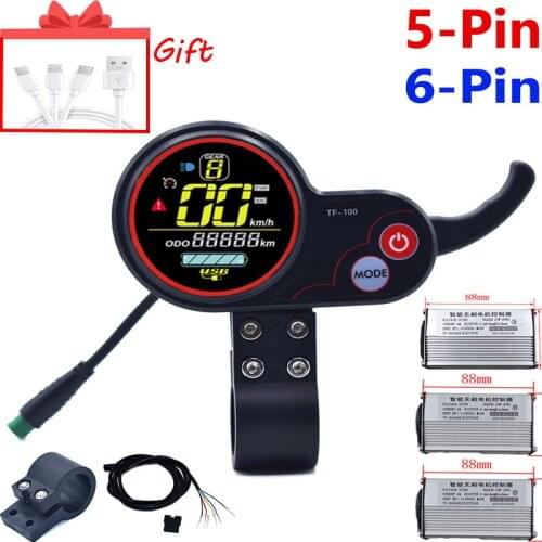 Kick Scooter Instrument Display Scooter Skateboard Dashboard Outdoor Portable for Kugoo M4 Electric Scooter Parts 5/6 pin