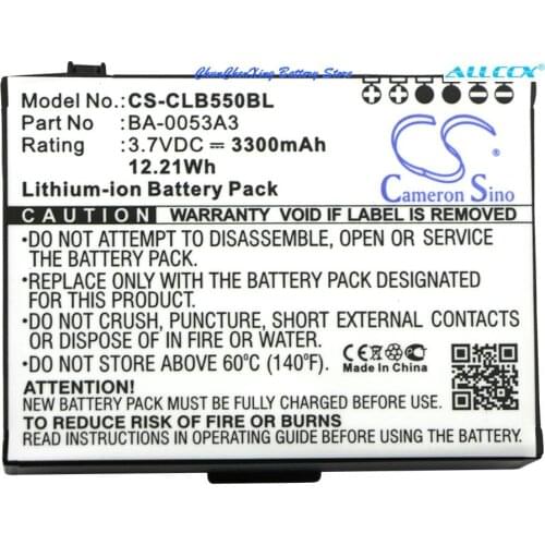Cameron Sino 3300mAh Battery BA-0053A3 for CipherLab CP55, CP50, PLEASE NOTE: Not compatible with ChipherLab 9200