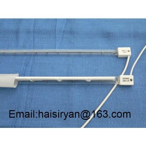 1000w medium wave IR emitter halogen tube lamp system quartz heating element Lampara de calefaccion infrarroja