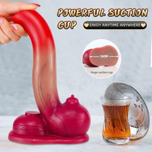 Soft Teapot Shape Penis Huge Dildos For Women Lesbian Anal Toys Fake Dick Silicone Females Masturbation Adult Erotic Product