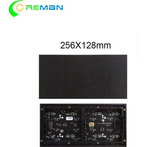 Out of home advertising tile SMD 3 in 1 RGB Indoor Full Color Panel 256*128mm 64*32dots P4 RGB matrix led module