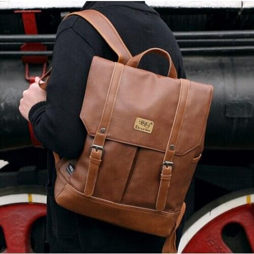 X-Online new hot brand high quality unisex women men vintage backpack preppy style student school bag