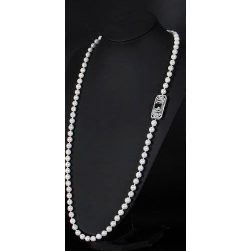 Женские ожерелья из жемчуга Okily China At AliExpress