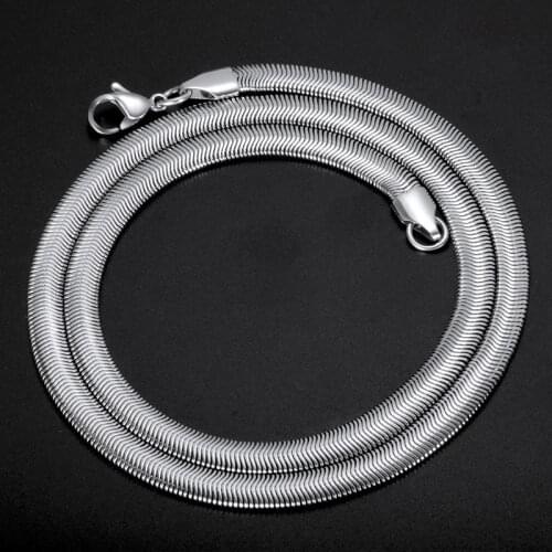 Hot Sale 316L Stainless Steel Snake Chain Necklace Fashion Party Gift Jewelry Titanium Steel Link Necklace For Men and Women