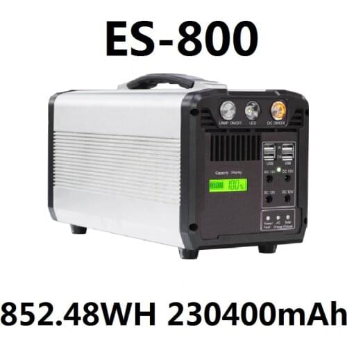 852.48Wh 230400mAh ortable Solar Inverter Generator Pure Sine Wave Outdoor UPS Battery Charge Power Supply Energy Storage