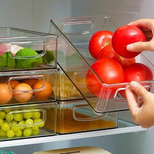 Refrigerator Storage Box Transparent Drawer-type Food Fruit And Vegetable Storage Box Freezer Sealed Fresh-keeping Box