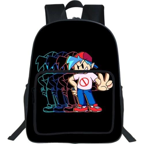 Friday Night Funkin School Bag Teen Bookbag Boy Girl Bag Students Men Travel Shoulder Backpacks Music Rhythm Game Children Bag