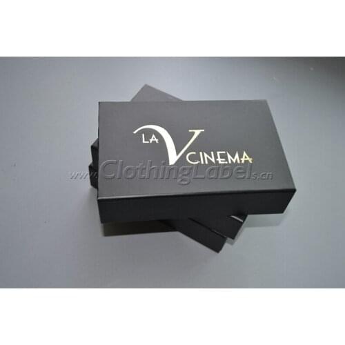 Foldable box with magnets, storage box, with brand name, gold hot stamping