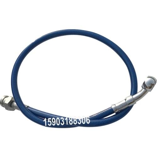 Automotive motorcycle 1/8" stainless steel braided PTFE line PU covered fuel line with stainless steel material Hexagonal Joint