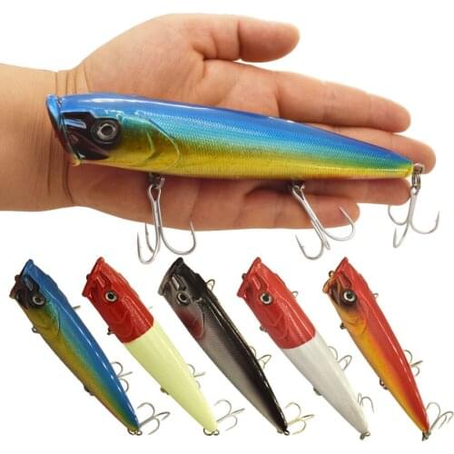 1pcs/pack 70g/178mm big size heavy floating popper lure bait marine boat trolling big lure game super body plastic wobbler bait