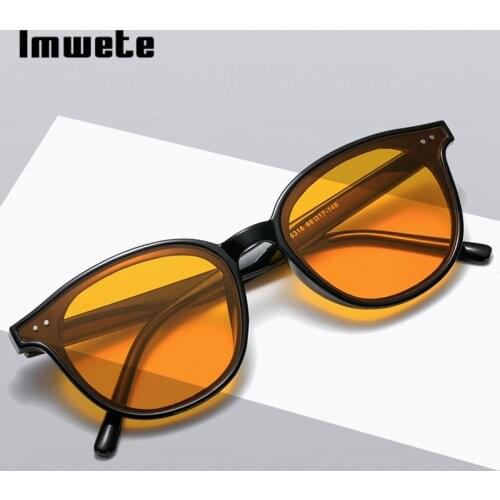 Imwete Vintage Round Womens Sunglasses Men Brand Design Sun Glasses Fashion Outdoor Goggles Retro Eyeglasses