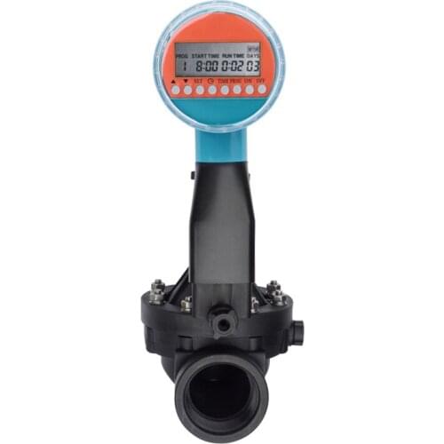 Water valve with digital controller G1" electromagnetic valve timer 3V Inline Plastic Residential Irrigation Solenoid Valve