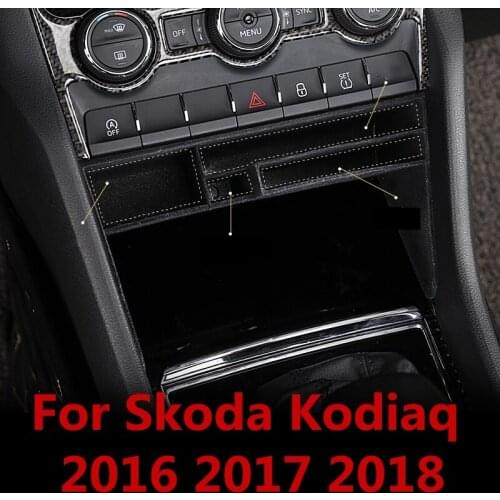 Central control storage box glove box Interior decoration Car accessories For SKODA KODIAQ 2017 2018