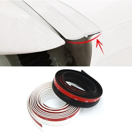 DIY Car Door Trunk Sound Insulation Weatherstrip 1.6m Car Door Rubber Seal Strips Auto Trunk Sealing Stickers Auto Accessories