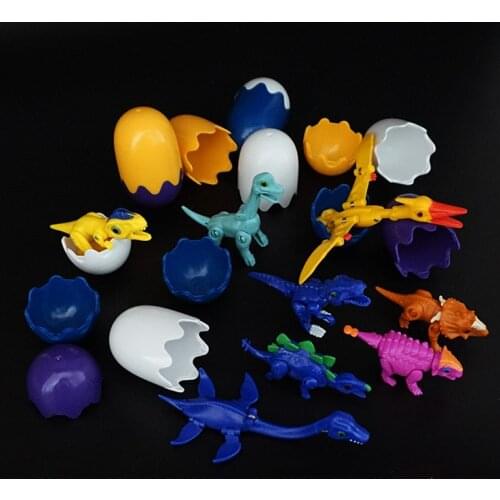 16pcs/lot Jurassiic World park Dinosaur egg Tyrannosaurus triceratop Dinosaur T-rex Dilophosaurus baby toys gift