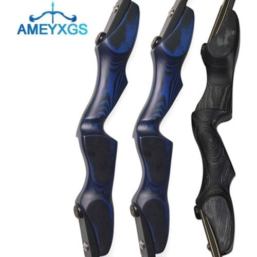 17" Wooden ILF Archery Bow Riser TakeDown Recurve Longbow Wooden Handle Left Right Hand Hunting Shooting Training Accessories