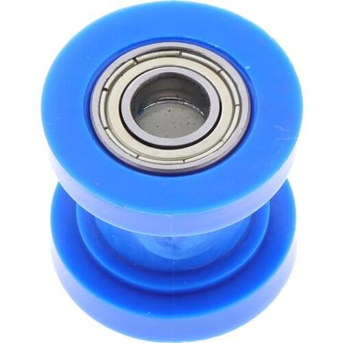 8 / 10MM CHAIN ROLLER GUIDING TENSION DIRT MOTORCYCLE BLUE + GREEN