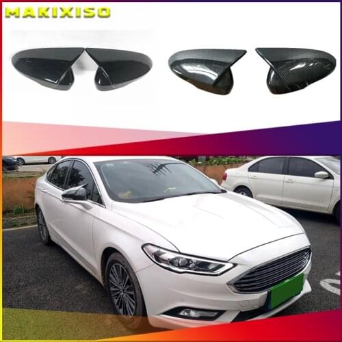 Car Chrome Rear View Mirror Decoration Cover Side Door Mirror Cover Cap for Ford Mondeo Fusion 2013-2020