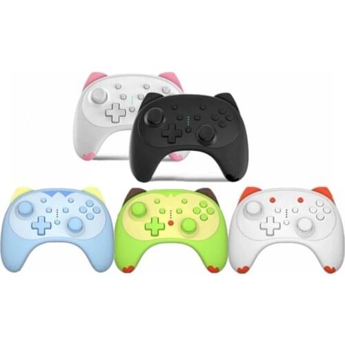 Bluetooth-compatible Gamepad Switch Pro Controller for Nintendo Switch Lite Games Cartoon Cat Wireless Game Controller Gaming