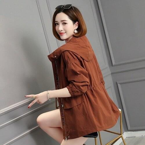 Deoxdmzi Double Low Voering Windjack Women 2021 New Fashion Spring And Restore Taille Loose Casual Korean Capuchon Women