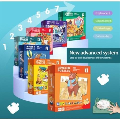 Kid Jigsaw Montessori Puzzle Educational Advanced Large Piece Puzzle Baby Toddler Early Education Toys Brain Development