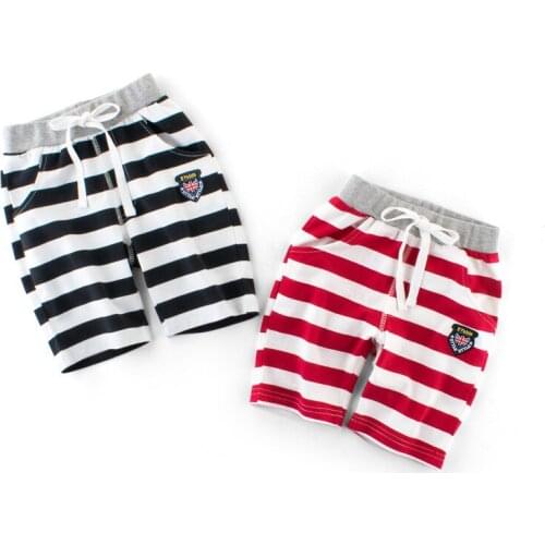 Childrens Clothing Summer New Baby Boys Pants Striped Stretch Cotton Kids Childrens Pants KF923