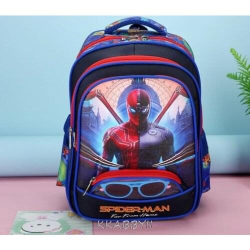 Disney Kids School Bags Spiderman Children Primary School Backpack Frozen Child Nylon Waterproof Bookbags