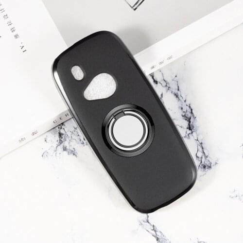 For Nokia 3310 (2017) 2.4" Nokia3310 Back Ring Holder Bracket Phone Case Smartphone TPU Soft Silicone Cover