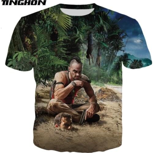 XS-7XL Summer New Style Fashion T-shirt Game Far Cry 3 Coast Men 3D Print Mens Womens Casual T Shirt