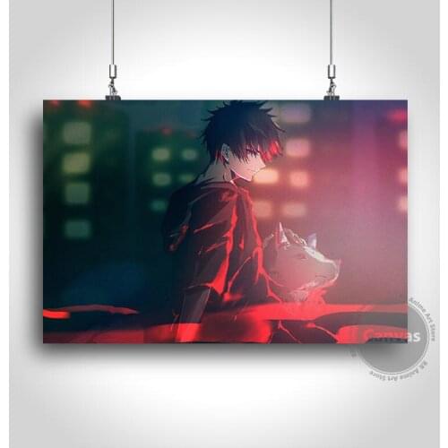 Canvas Anime Fushiguro Megumi Jujutsu Kaisen Pictures Home Decoration Paintings Poster HD Prints Wall Art Modular Living Room