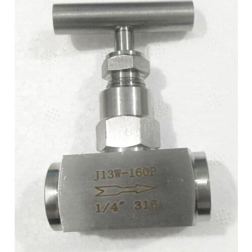 High Pressure 1/4" BSP Female Shut Off Needle Valve Crane 2300 PSI 304 Stainless Flow Control Water Air Fuel CO2 Gas